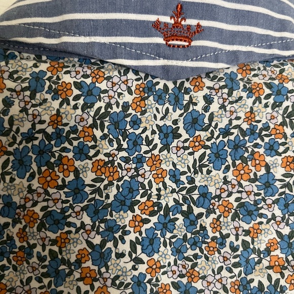 English Laundry BLAQUE LABEL  Dress Shirt   Christopher Wicks Floral Stripe M - Picture 3 of 6